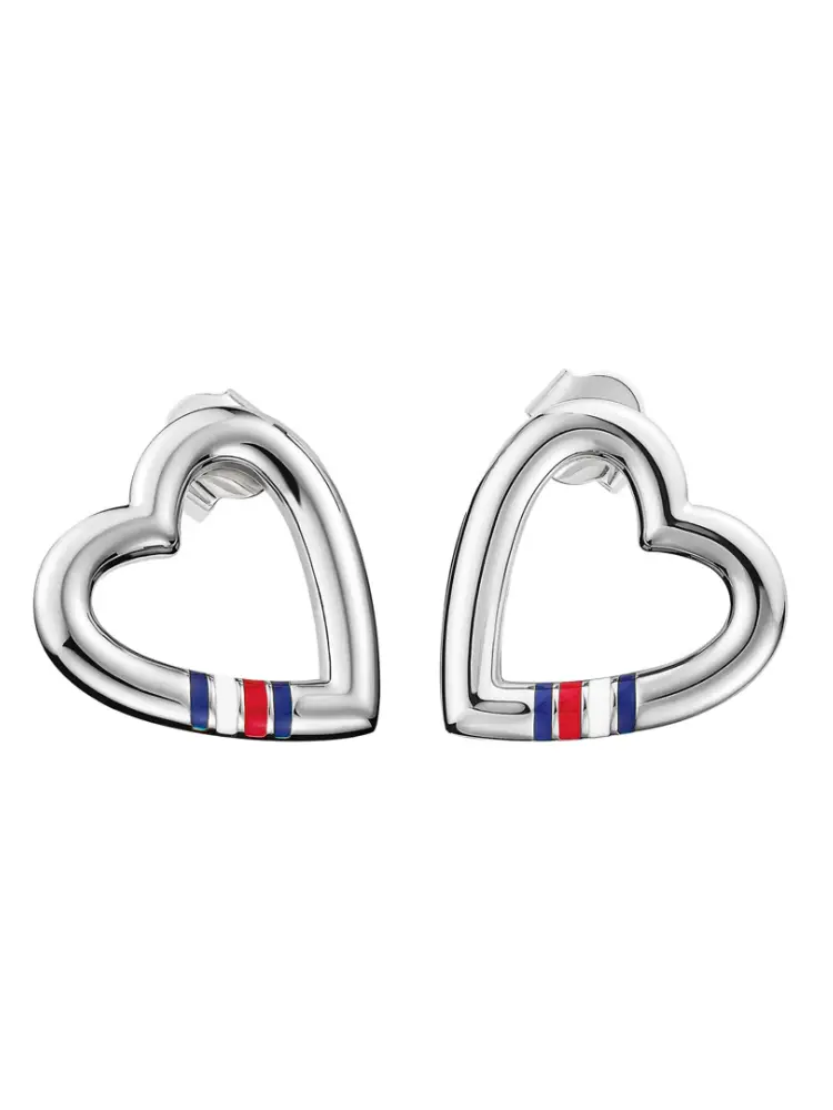 Tommy Hilfiger Ohrstecker Herz Silber